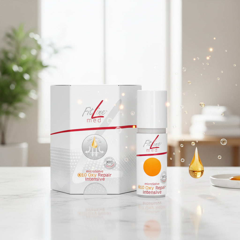 liquido reparador con q10 oxigeno de piel, cicatrices, quemaduras, heridas natural y con dermatest