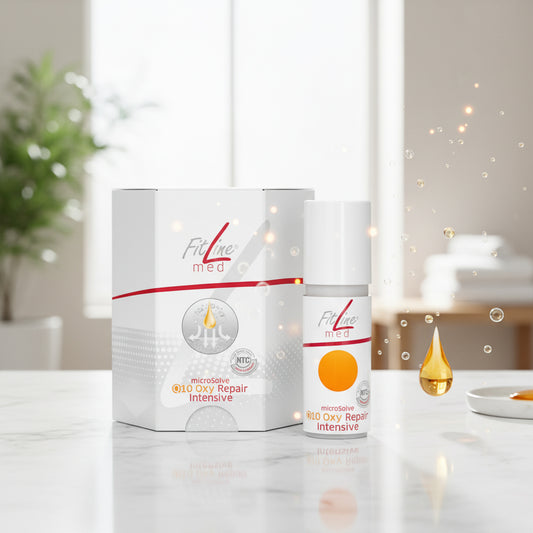 liquido reparador con q10 oxigeno de piel, cicatrices, quemaduras, heridas natural y con dermatest