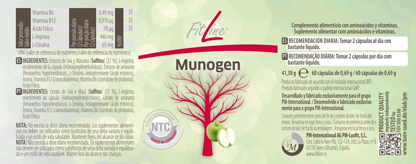 Etiqueta Munogen Fitline