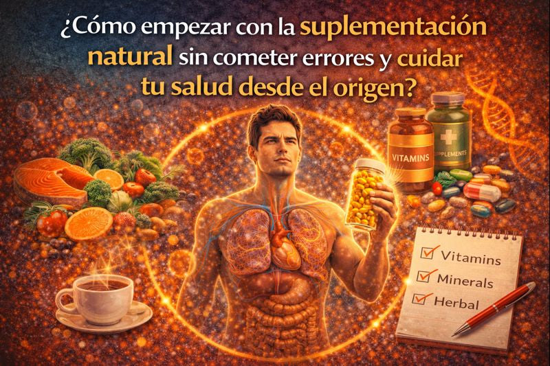 ¿Cómo empezar con la suplementación natural sin cometer errores y cuidar tu salud desde el origen?