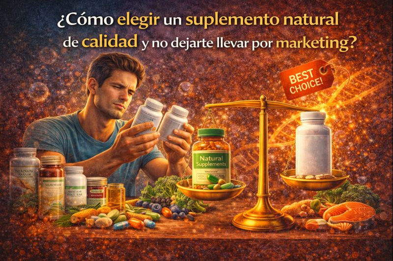 ¿Cómo elegir un suplemento natural de calidad y no dejarte llevar por el marketing?