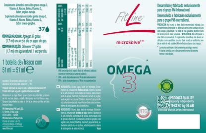 Etiqueta Omega 3 fitline