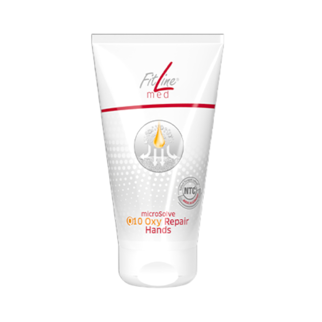 producto q10 oxy repair hands de fitline nutrientes naturales ntc para la piel y unas manos suaves y perfectas nutricion celular