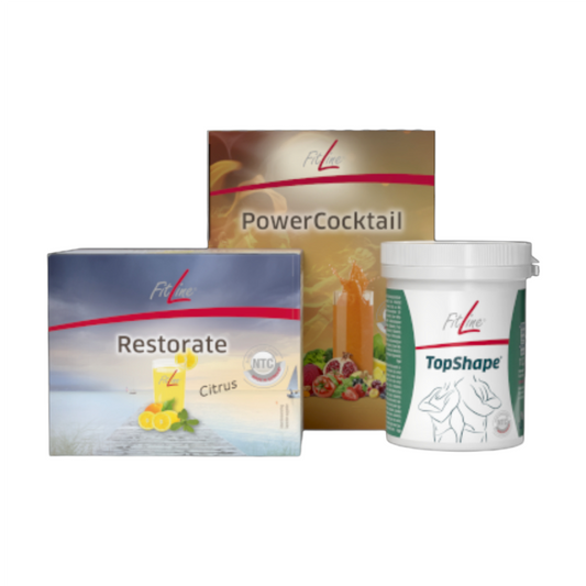 Fitline Topshape Starterset Topshape + Powercocktail + Restorate Citrus Vitaminas y Minerales