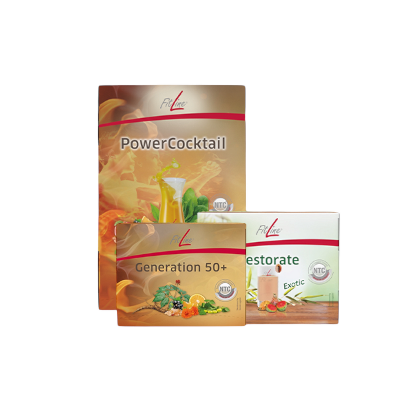 Fitline Set Optimal Powercocktail + Restorate +50 Generación