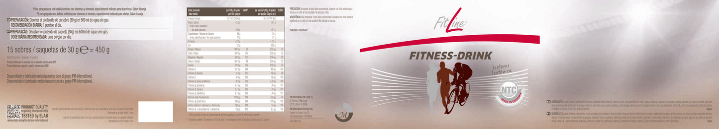 etiqueta de ingredientes y modo de uso del fitness-drink fitline