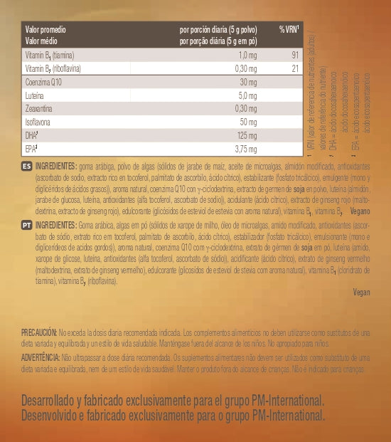 Fitline Optimal Set 50+ Powercocktail + Restorate Citrus + Generatión +50, Vitaminas, Minerales y Acidos Grasos