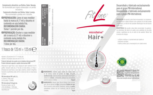 Fitline Hair+Fase 1 Biotina Crecimiento del Cabello