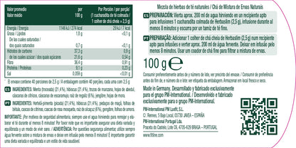 etiqueta modo de uso e ingredientes de herbaslim fitline