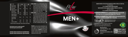 etiqueta modo de uso e ingredientes men+ plus fitline