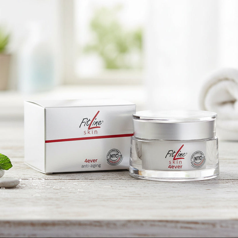 crema para la piel actuando de varias maneras, antievejecimiento, hidratacion, equilibrador del ph, de manera natural ycon sello dermatest