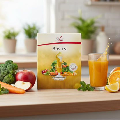 suplemento de vitaminas y fibra para mejorar la flora intesinal, frutas y verduras de manera natural en ppolvo