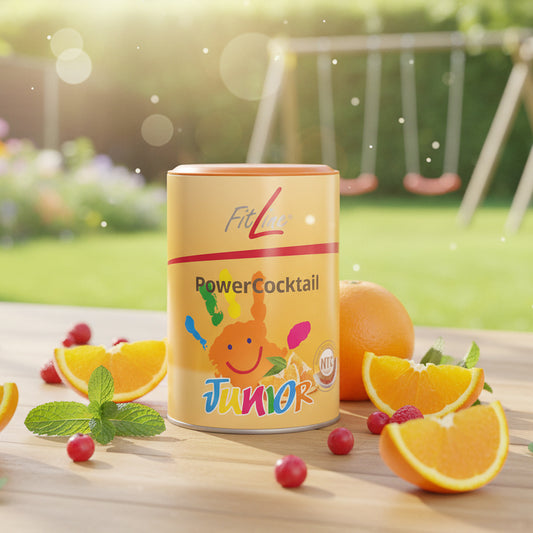 suplemento natural para niños de frutas y verduras, vitaminas y minerales en polvo