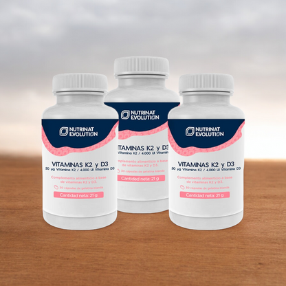 Vitamina k2 y d3 Ayuda a la absorción de calcio para los huesos y vitaminas.