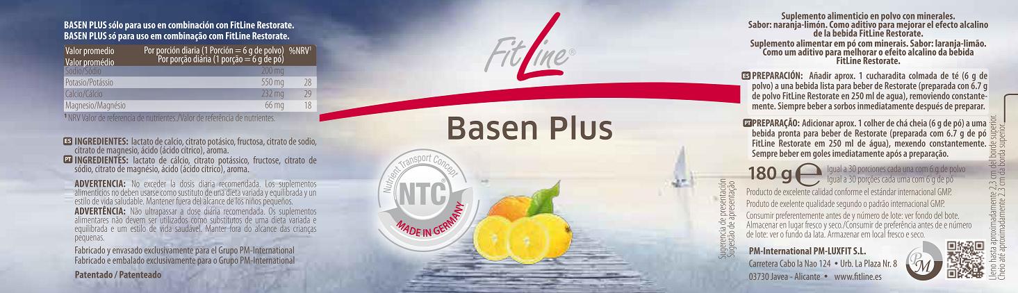 etiqueta basen plus fitline