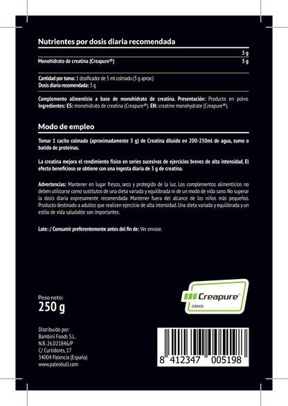 Informacion creatina paleobull