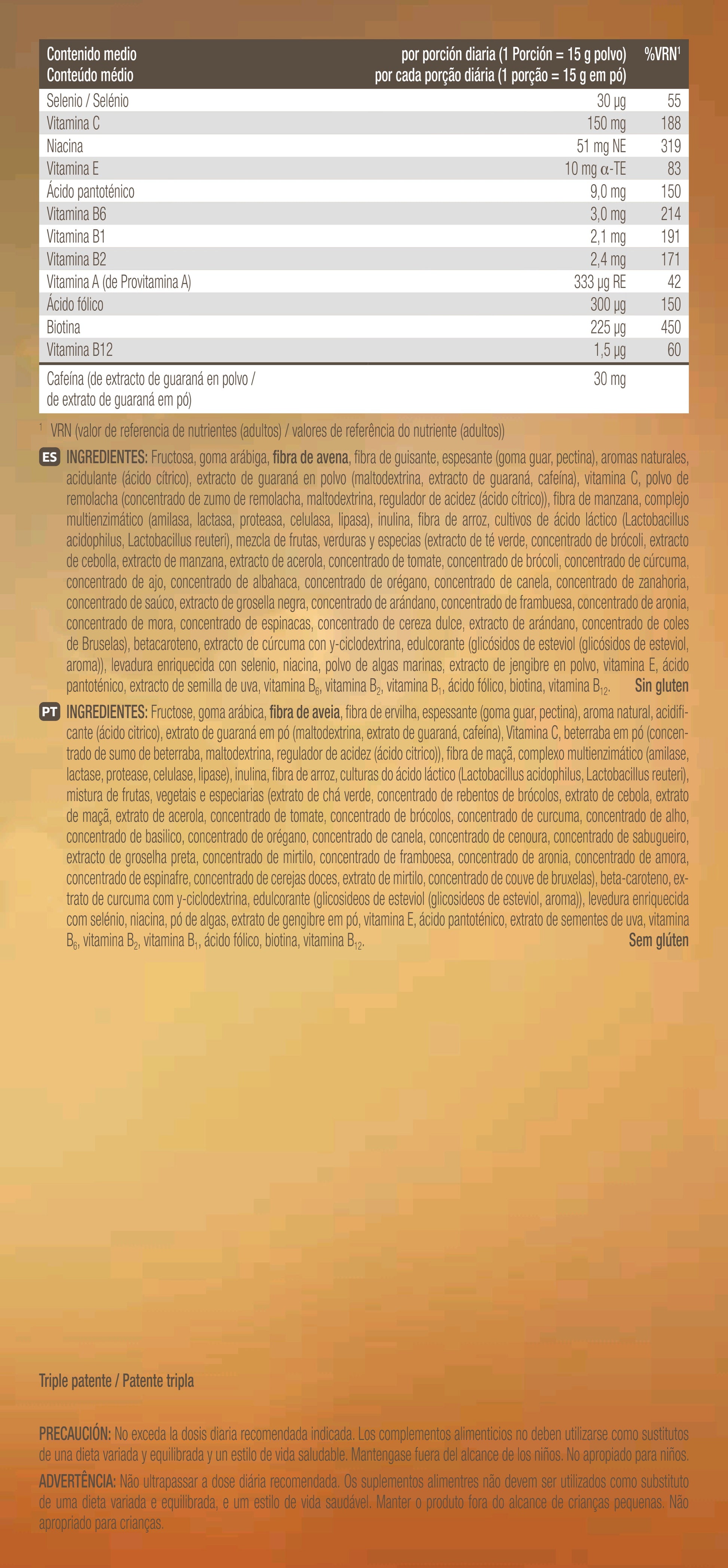 etiqueta powercocktail fitline