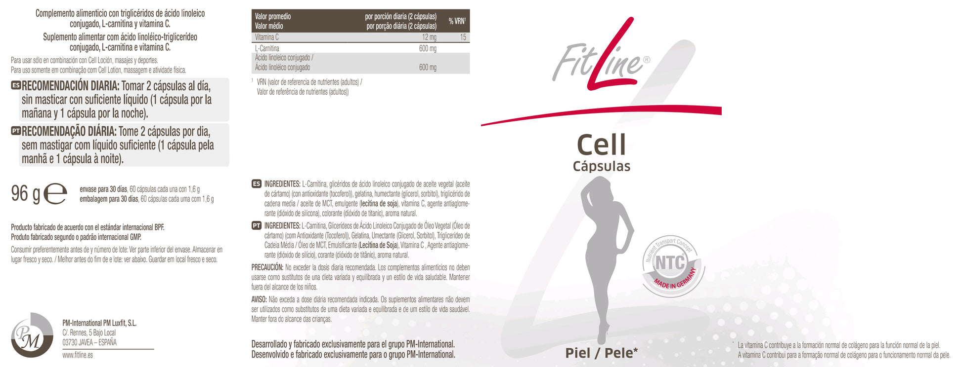 Etiqueta Cell Capsulas Fitline