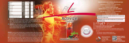 etiqueta vitaminas energia, fitline, pm international, naturales activize oxyplus, extracto de guarana, grosella.