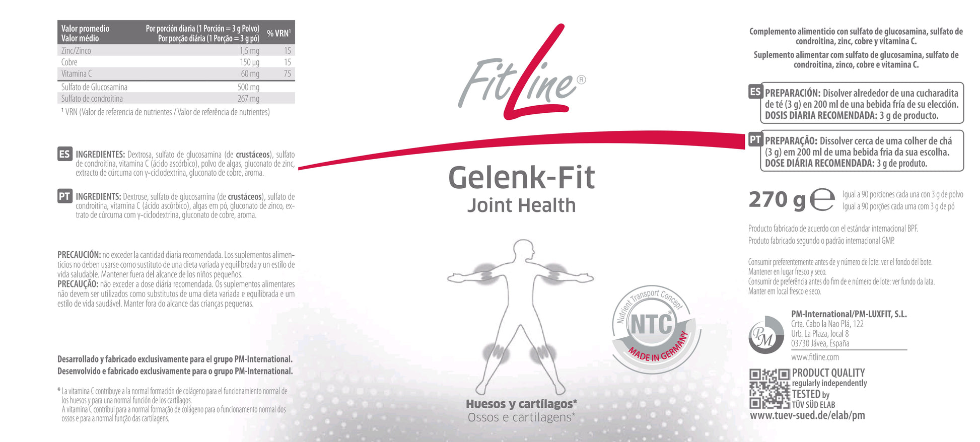 Etiqueta Gelenk Fit Fitline